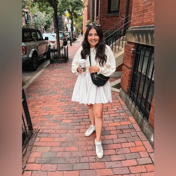 Free People Eleanor Sweatshirt Dress - Picture 3 of 13